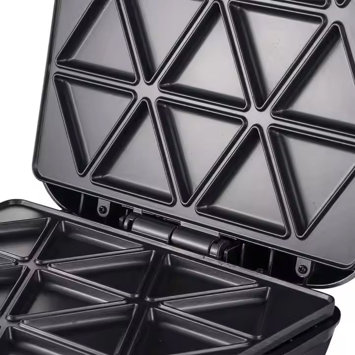 RAF Electric Non-Stick Samosa & Snack Maker & Pocket Grill Press - 1400W with 8-Triangular Slots