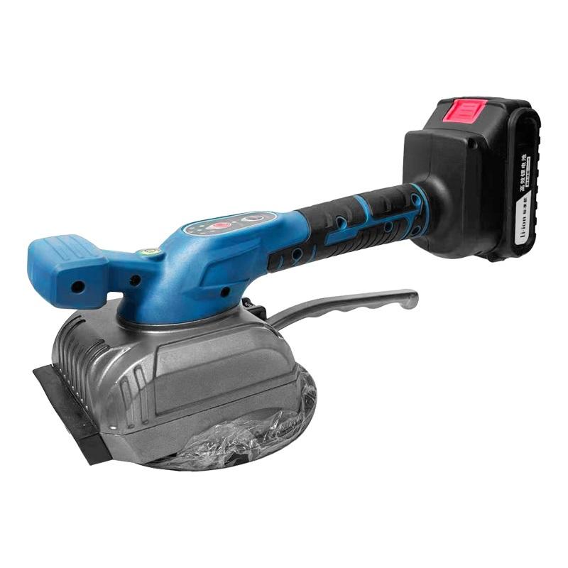 BOSS Cordless Tile Laying Vibrator Machine with Two 148VF Li-ion Batteries, 5-Speed Vibration Adjustment, and Powerful Suction Cup