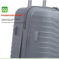 Elegant 3-Piece Travel Luggage Set with 360° Spinner 8-Wheels Design
