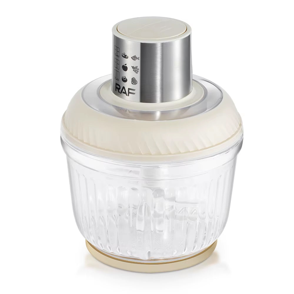 RAF 3-in-1 Multifunctional Food Processor, Blender & Chopper - 300W - 0.5L + 1L + 2.5L Capacity