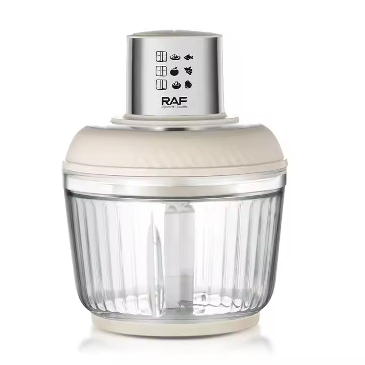 RAF 3-in-1 Multifunctional Food Processor, Blender & Chopper - 300W - 0.5L + 1L + 2.5L Capacity