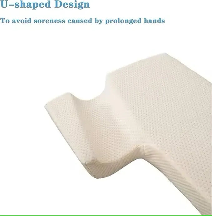 Memory Foam Couple Pillow with Arched Arm Hole for Arm Pressure Relief & Comfort