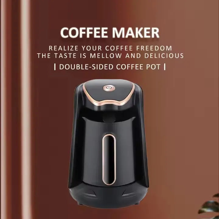 RAF Turkish Coffee & Tea Pot with One-Touch Operation and Anti-Scald Handle - 600W & 300 ml