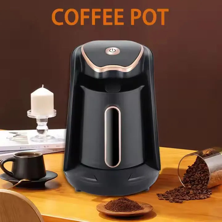RAF Turkish Coffee & Tea Pot with One-Touch Operation and Anti-Scald Handle - 600W & 300 ml