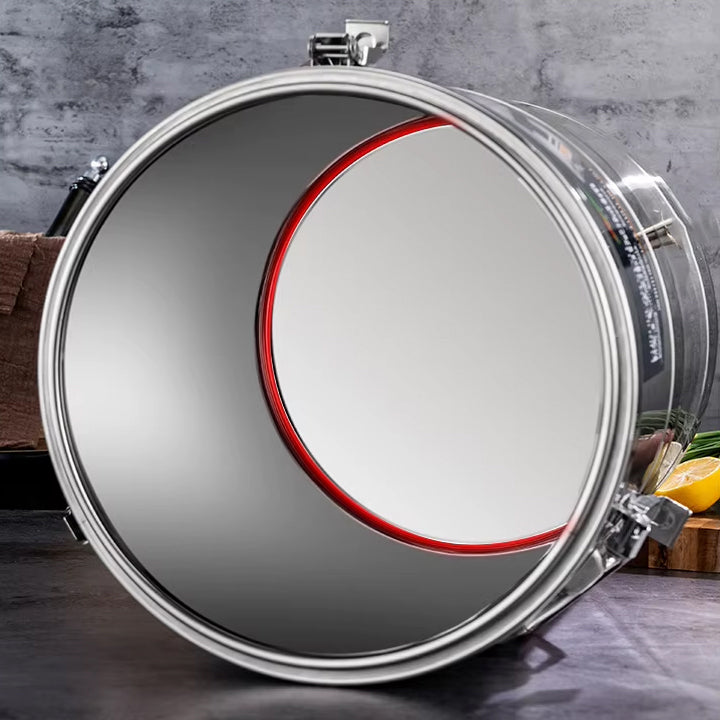 Stainless Steel Insulated Keep Warm Storage Barrel for Food & Liquid Storage - 30 Litres Capacity - 40 x 30 x 30 cm