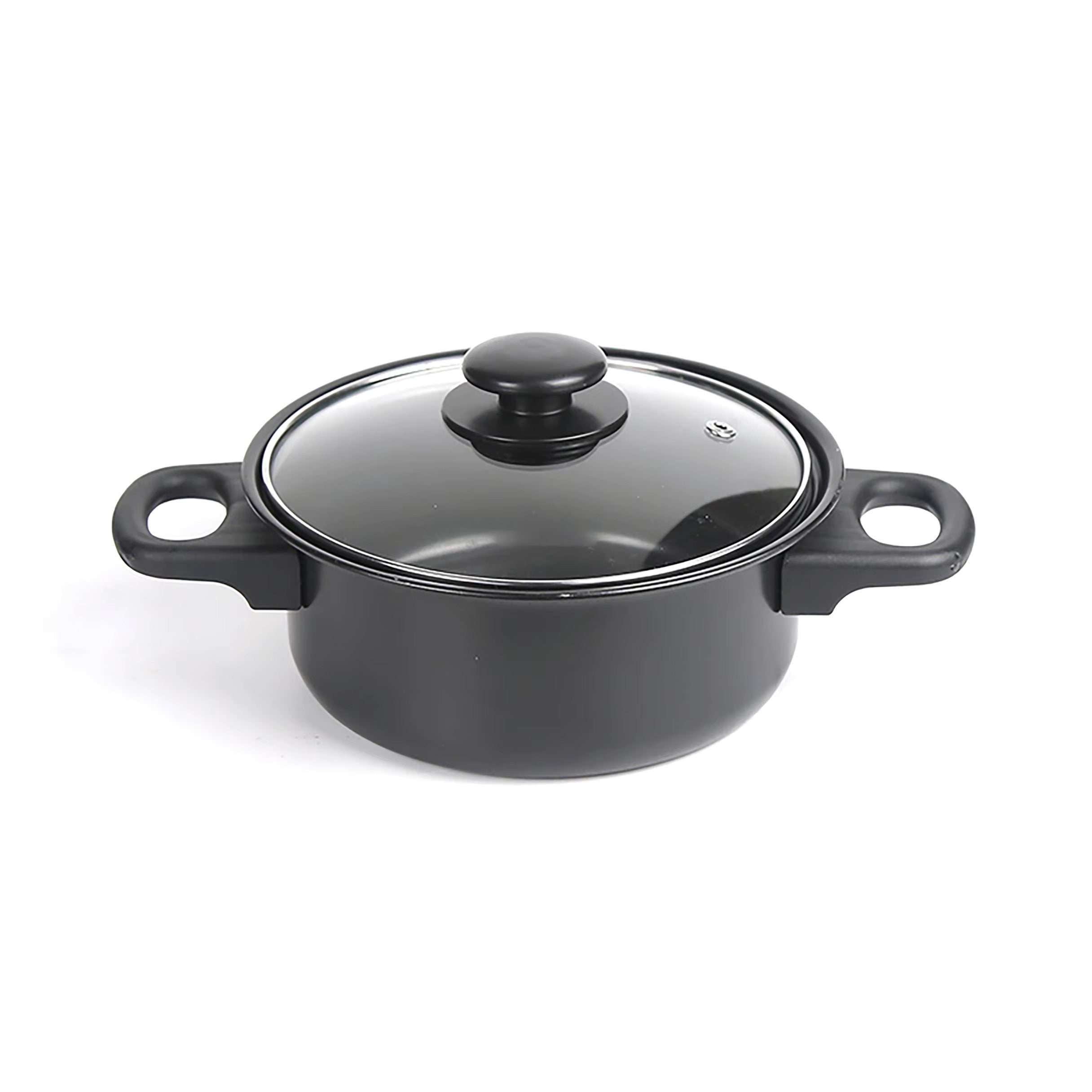 13-Piece Non-Stick Metal Cookware Set with Tempered Glass Lids, Comfort-Grip Handles & Eco-Friendly Coating – Sizes from 14 cm to 22 cm