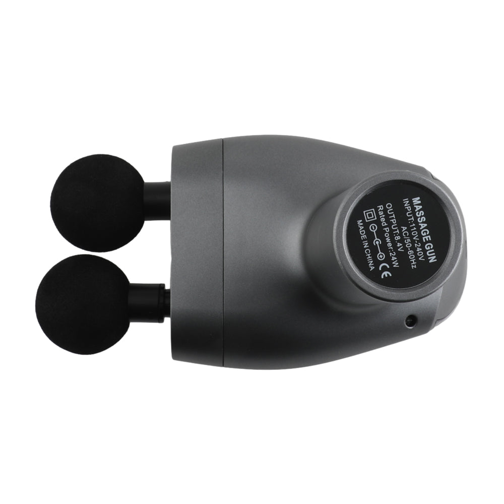 Double Head Electric Fascial Massager with 10 Speed Levels, 4 Massage Heads & Type-C Charging for Deep Tissue Muscle Relaxation for Neck, Back & Body