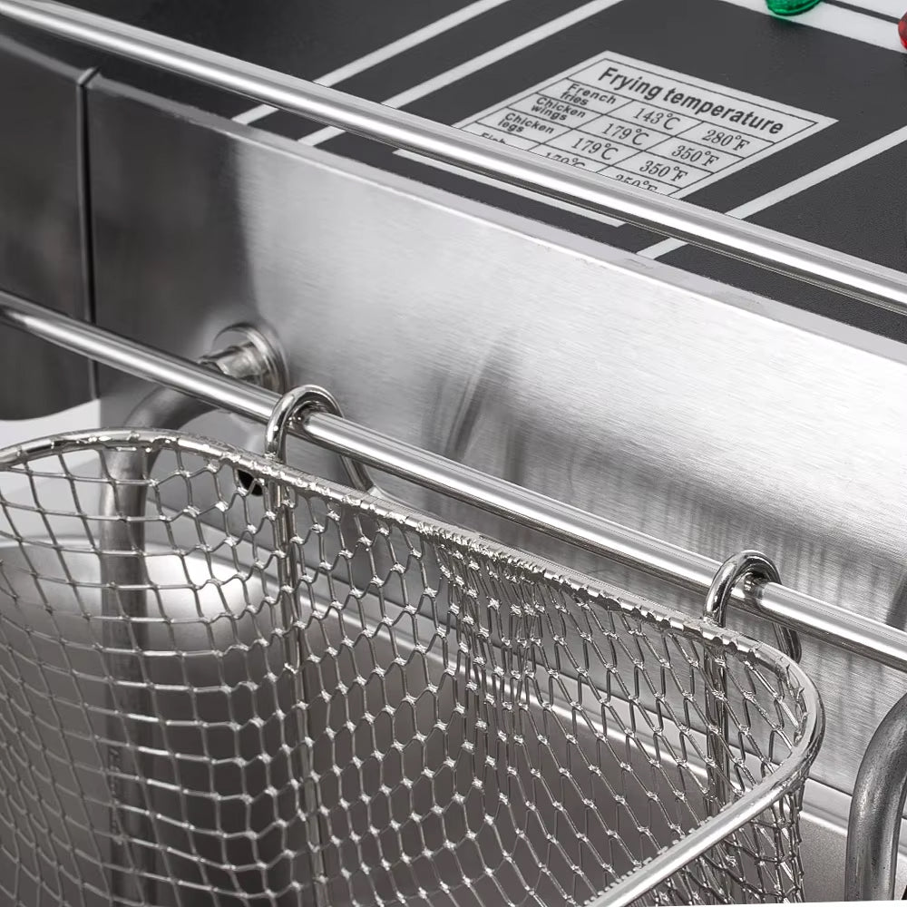 RAF 5.5L Deep Fryer with Rapid Heating, Timer & Accurate Temperature Control - 2500W
