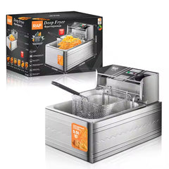 RAF 5.5L Deep Fryer with Rapid Heating, Timer & Accurate Temperature Control - 2500W