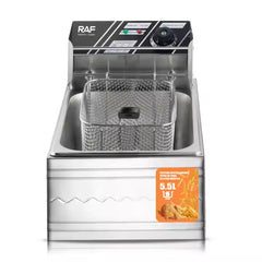RAF 5.5L Deep Fryer with Rapid Heating, Timer & Accurate Temperature Control - 2500W