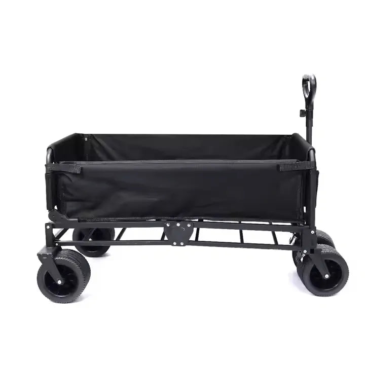 2-in-1 Heavy-Duty Outdoor Folding Wagon Cart & Seat for Multipurpose Usage