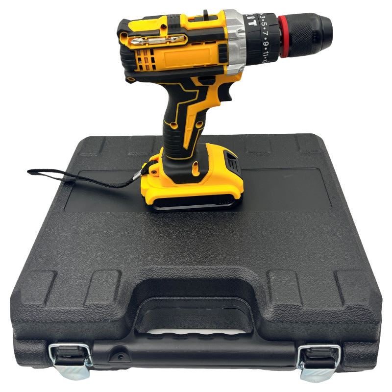 24PCS 21V Cordless Electric Drill Set with Dual Battery Pack, High Torque, Flexible Shaft & Carry Case for Wood, Metal & Plastic