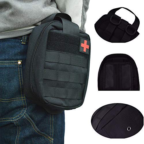 100-in-1 Tactical Emergency First Aid & Survival Kit with Storage Bag for Outdoor, Camping & Travel