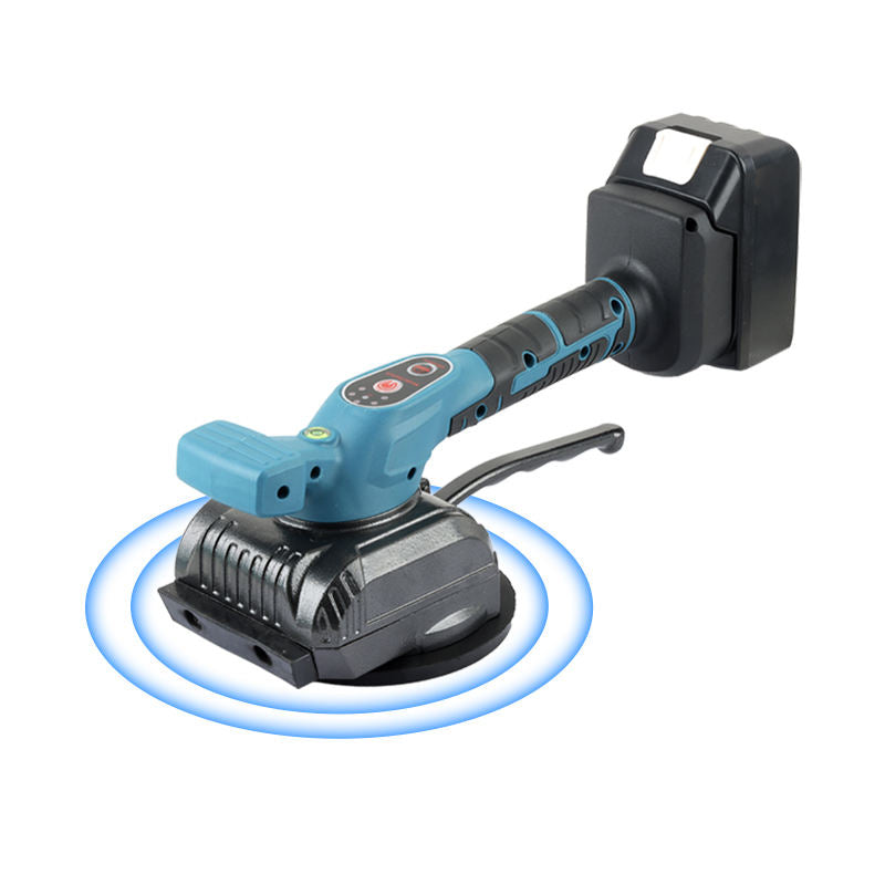BOSS Cordless Tile Laying Vibrator Machine with Two 148VF Li-ion Batteries, 5-Speed Vibration Adjustment, and Powerful Suction Cup