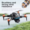 Power Aerial Smart RC Dual HD Camera Quadcopter Drone with 50X Zoom and 4“ LED Screen Remote, 360° Obstacle Avoidance, Optical Flow Hover, Gesture Control