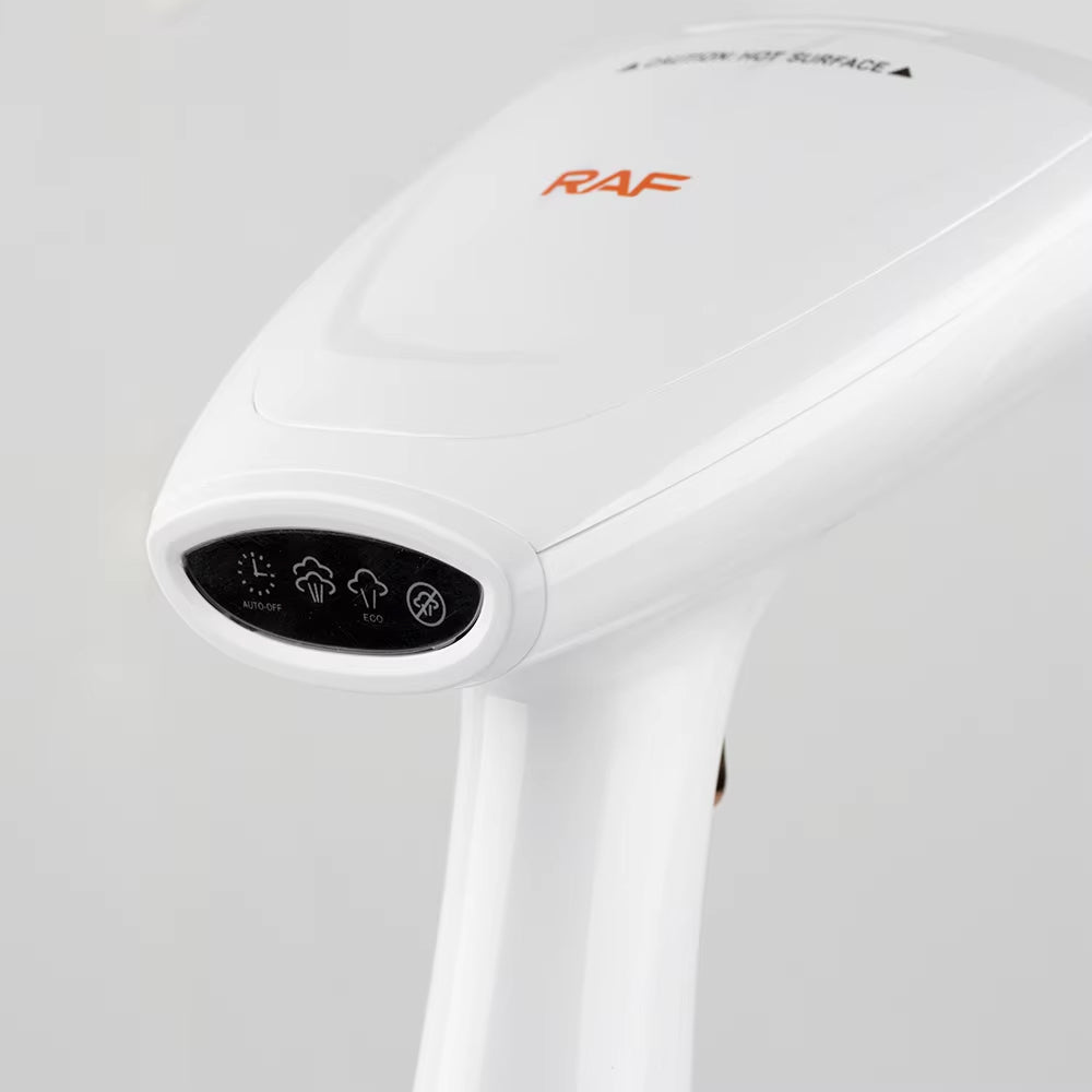 RAF High-Pressure Handheld Garment Steamer – 1600W with Capacity 320ml, Ceramic Plate & 1.8m Cord