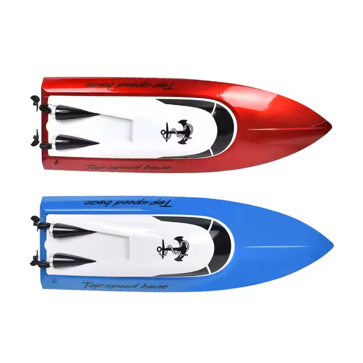 High-Speed Remote-Controlled Racing Toy Boat with 2.4GHz Radio Remote Control & Rechargeable Battery - 1500 mAh Battery & 25 KM/H Speed