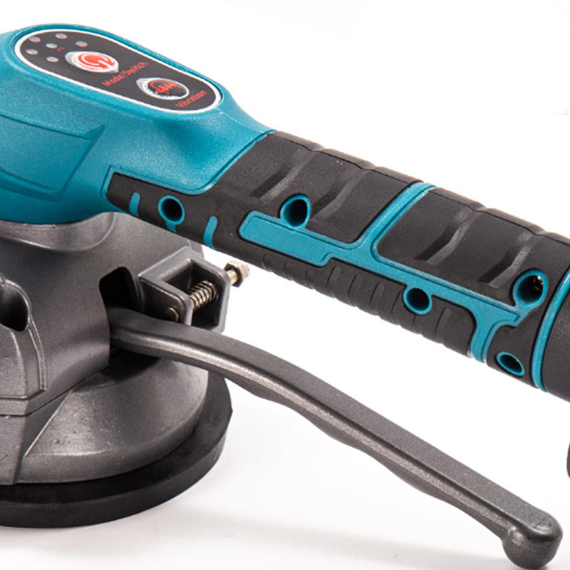 BOSS Cordless Tile Laying Vibrator Machine with Two 148VF Li-ion Batteries, 5-Speed Vibration Adjustment, and Powerful Suction Cup