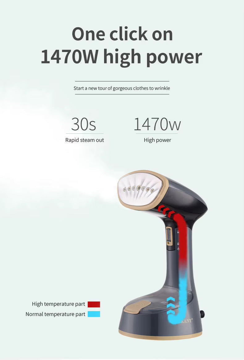 Sokany Handheld Foldable Garment Steamer 1470W – Fast Heating Clothes Steamer for Home & Travel - 120ml Capacity
