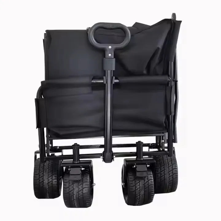 2-in-1 Heavy-Duty Outdoor Folding Wagon Cart & Seat for Multipurpose Usage
