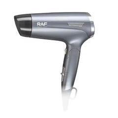 RAF Foldable Hair Dryer with Cool Air, 2 Speed & 3 Heat Settings, Negative Ion Technology, and Retractable Cord – 1600W