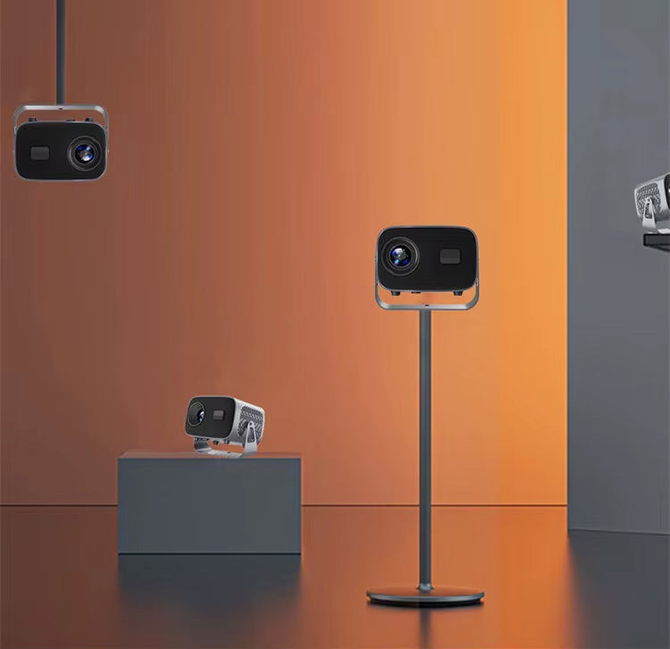 A10 Smart Android 4K WiFi Projector with Built-in Speaker, 200 Lumens, Bluetooth 5.0 with HDMI & Dual USB Ports.