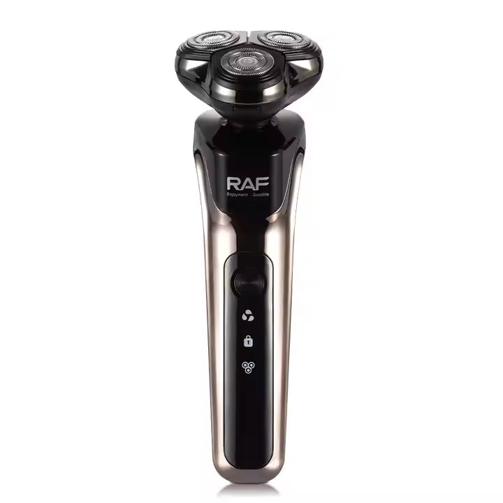 RAF 3-in-1 Electric Hair Shaver, Trimmer & Nasal Clipper with Carbon Steel Blades and LCD Display