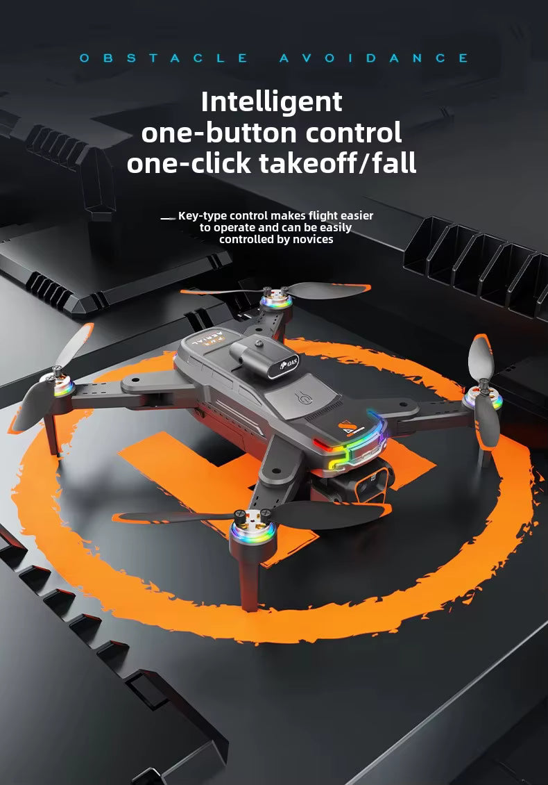 Power Aerial Smart RC Dual HD Camera Quadcopter Drone with 50X Zoom and 4“ LED Screen Remote, 360° Obstacle Avoidance, Optical Flow Hover, Gesture Control