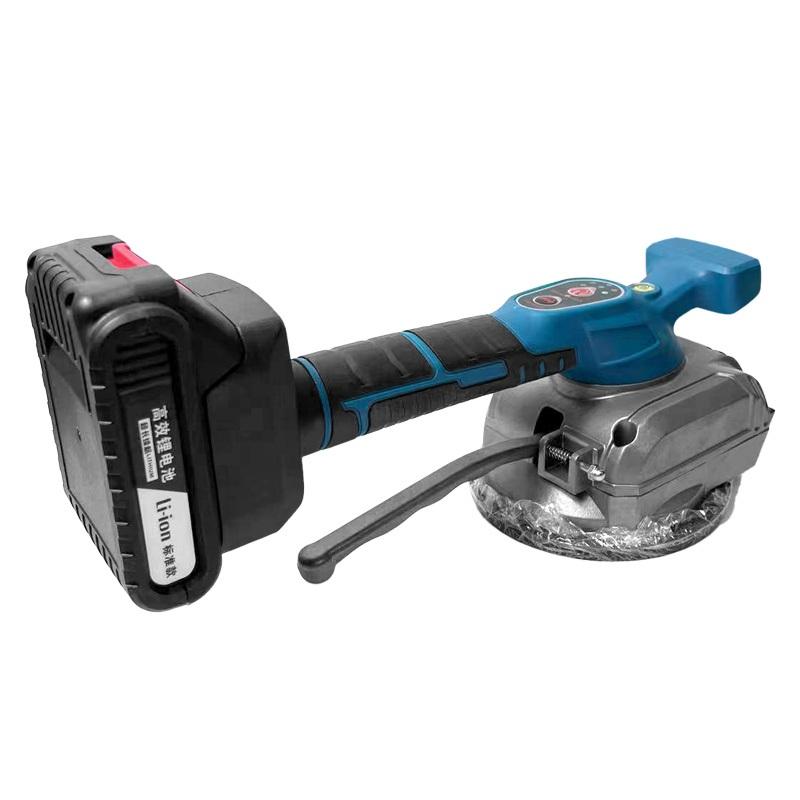 BOSS Cordless Tile Laying Vibrator Machine with Two 148VF Li-ion Batteries, 5-Speed Vibration Adjustment, and Powerful Suction Cup