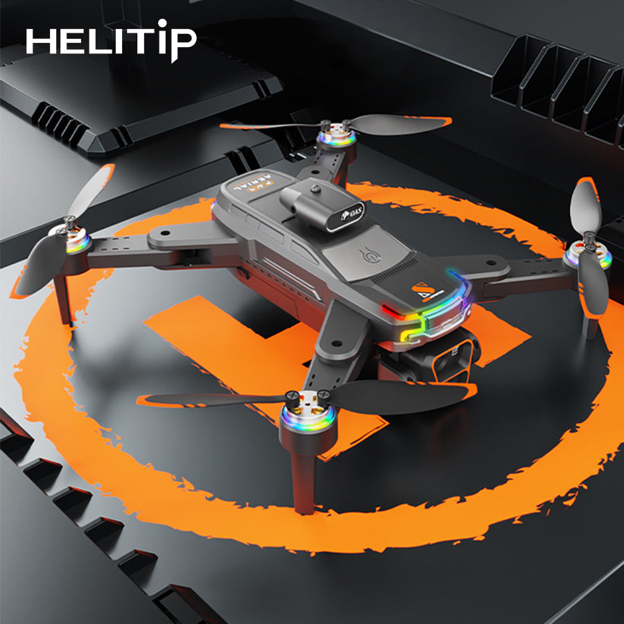 Power Aerial Smart RC Dual HD Camera Quadcopter Drone with 50X Zoom and 4“ LED Screen Remote, 360° Obstacle Avoidance, Optical Flow Hover, Gesture Control