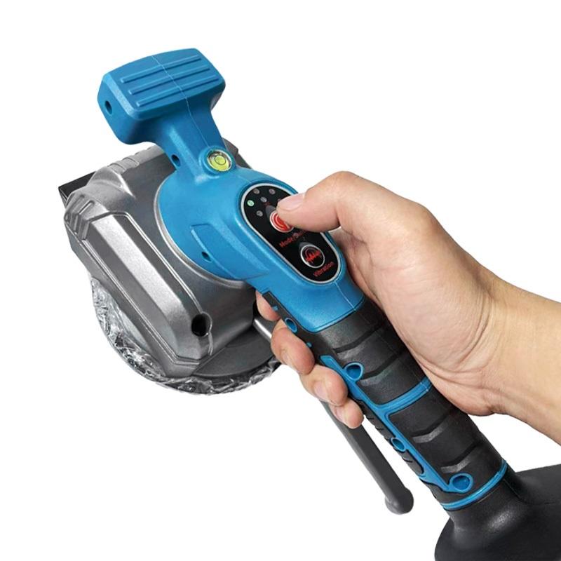BOSS Cordless Tile Laying Vibrator Machine with Two 148VF Li-ion Batteries, 5-Speed Vibration Adjustment, and Powerful Suction Cup