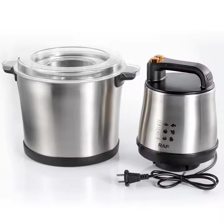 RAF 15L Electric Multifunctional Food Processor with Four Spiral Blades -1000W Power - 15 Litres Capacity