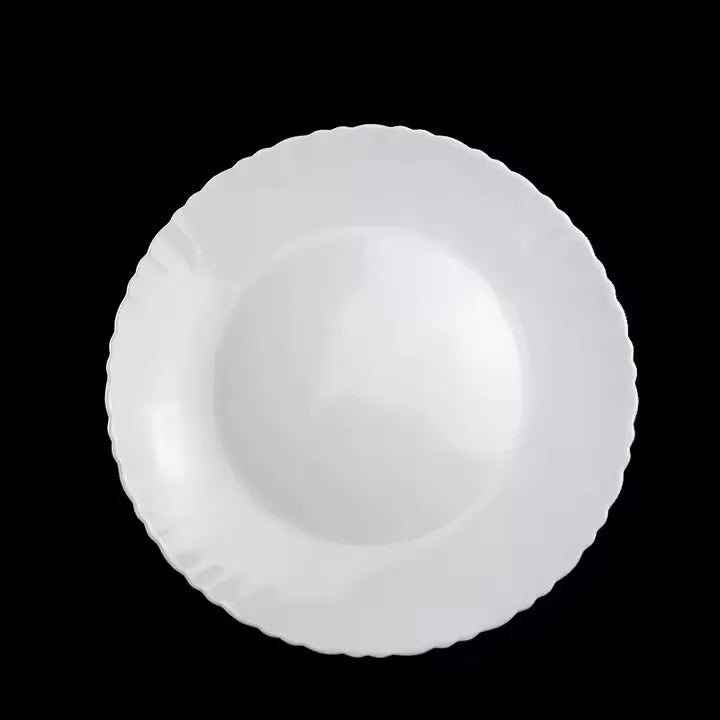 Opal 32-Pieces Modern Rounded Glassware Dinner Dish Set