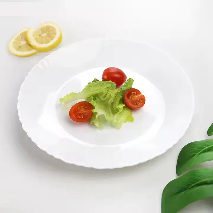 Opal 32-Pieces Modern Rounded Glassware Dinner Dish Set