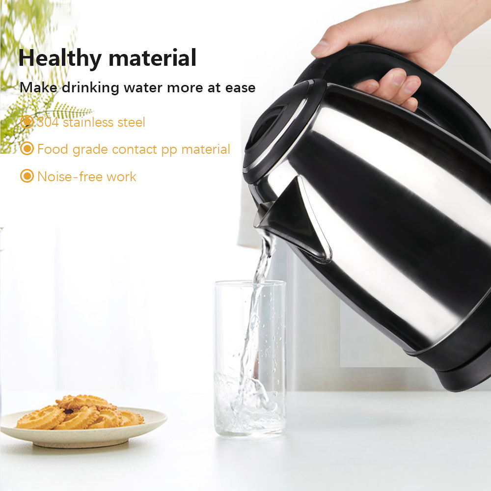 RAF 2.0L Stainless Steel Electric Kettle with 1500W Fast Heating, BPA-Free Interior, LED Indicator, 360° Swivel Base & Auto Shut-Off – Model R.7816