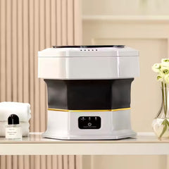 Foldable & Portable Mini Washing Machine with Spinner for Home & Travel - 10L Capacity