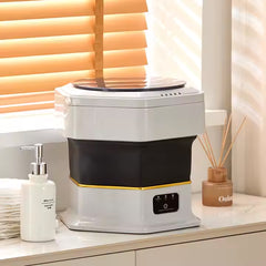 Foldable & Portable Mini Washing Machine with Spinner for Home & Travel - 10L Capacity