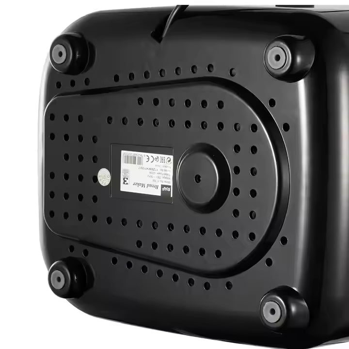 RAF Smart Bread Maker with LCD Display, Multi Capacity Baking, Non-Stick Pan & Timer Function - 600W