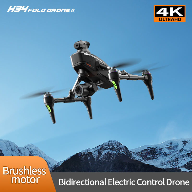 4K Dual Camera Portable Folding Quadcopter Drone with Aerial Camera, Obstacle Avoidance & Gesture Control
