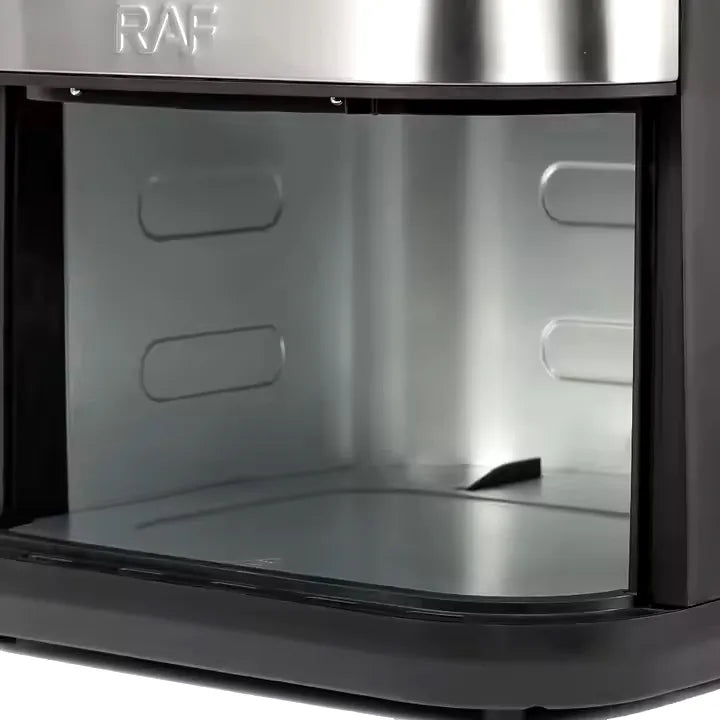RAF 8L Smart Air Fryer with Tuya Mobile App Control, Stainless Steel Body, Temperature Control, Touch Screen - 1700W