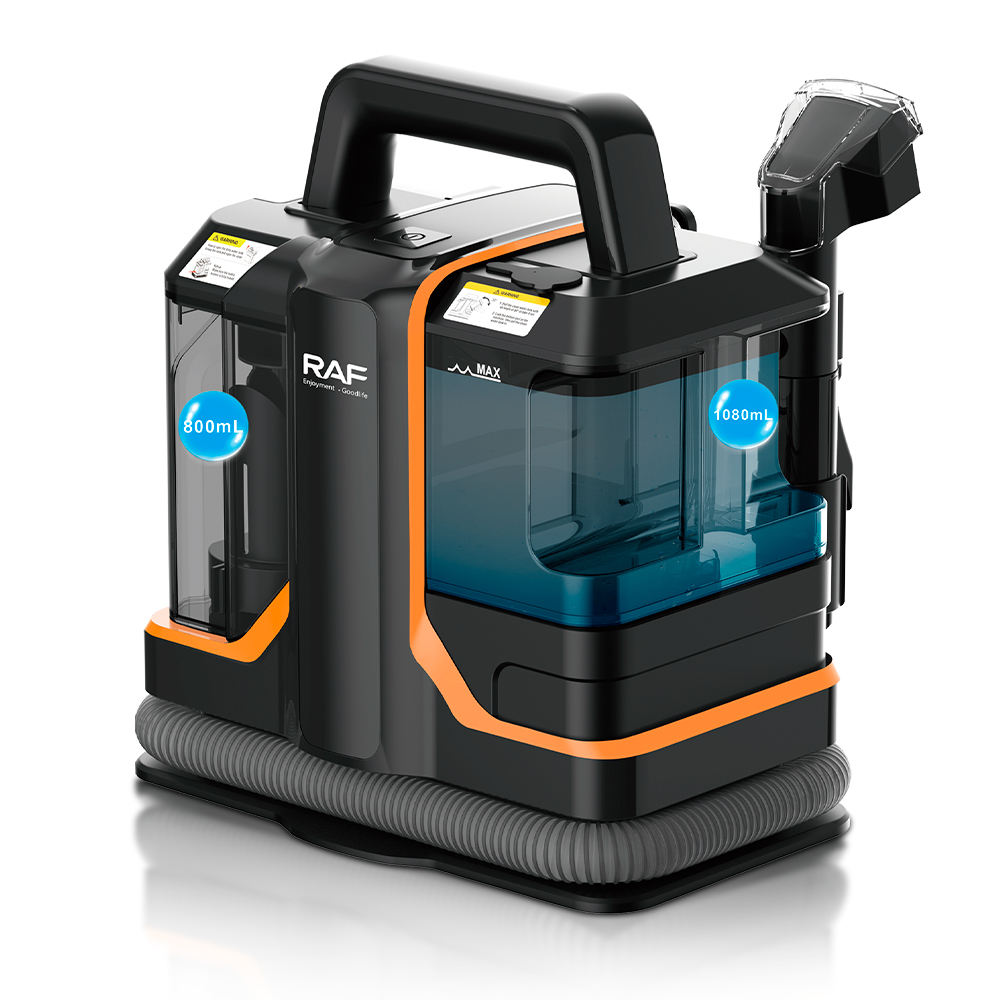 RAF Portable Carpet & Upholstery Cleaner with Dual Water Tanks, 11000Pa Suction Force, Upholstery & Sofa Cleaning Machine with Multiple Brush Attachments - 450W