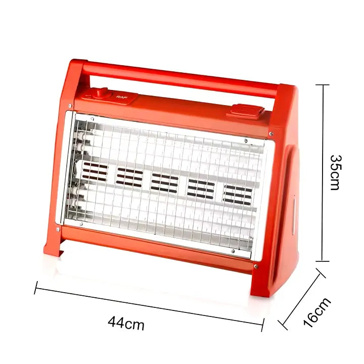 RAF 2400W Portable Electric Quartz Heater with Adjustable Thermostat, High-Speed Heating & Overheat Protection