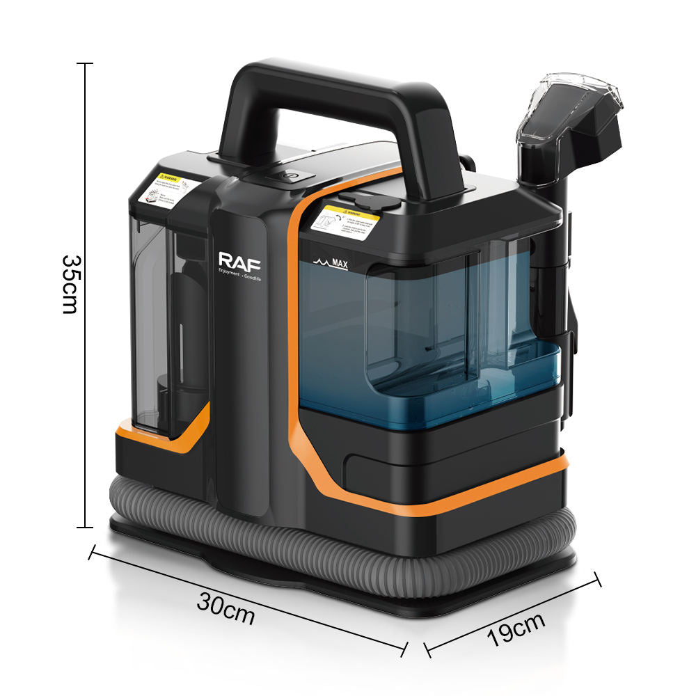 RAF Portable Carpet & Upholstery Cleaner with Dual Water Tanks, 11000Pa Suction Force, Upholstery & Sofa Cleaning Machine with Multiple Brush Attachments - 450W