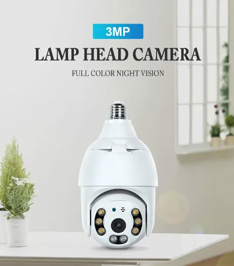 360° Wireless Security Camera with Motion Detection Technology and Night Vision
