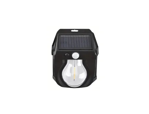 Vintage Solar Outdoor Wall Mounted Bulb Lamp with Motion Sensor
