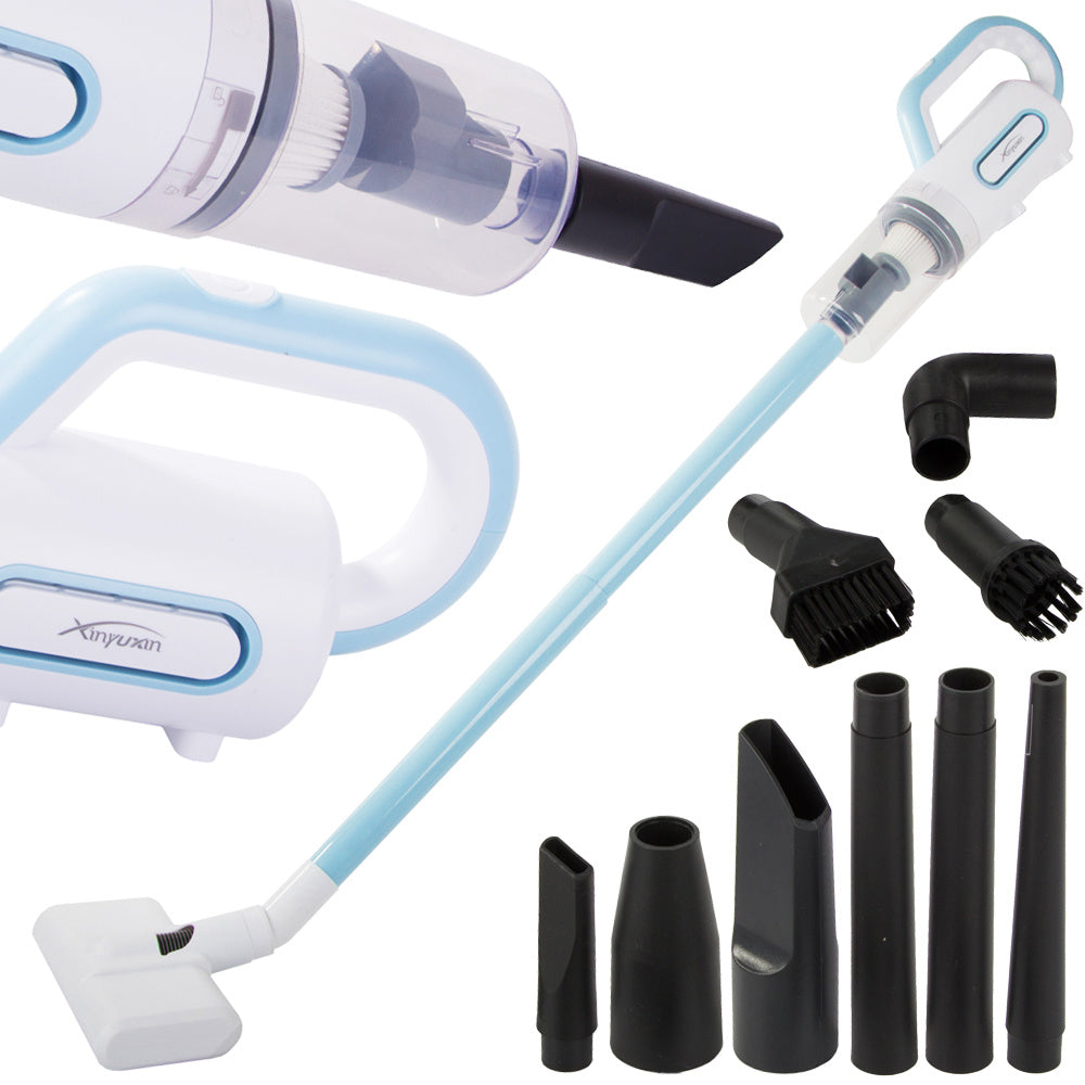 12 in 1 Professional 800W Multifunctional Handheld Vacuum Cleaner with 6 Tips and Bagless Design