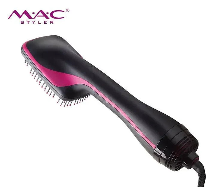 MAC Styler Advanced Hot Air Hair Brush with Customizable Heat Settings & Comfortable Grip Handle