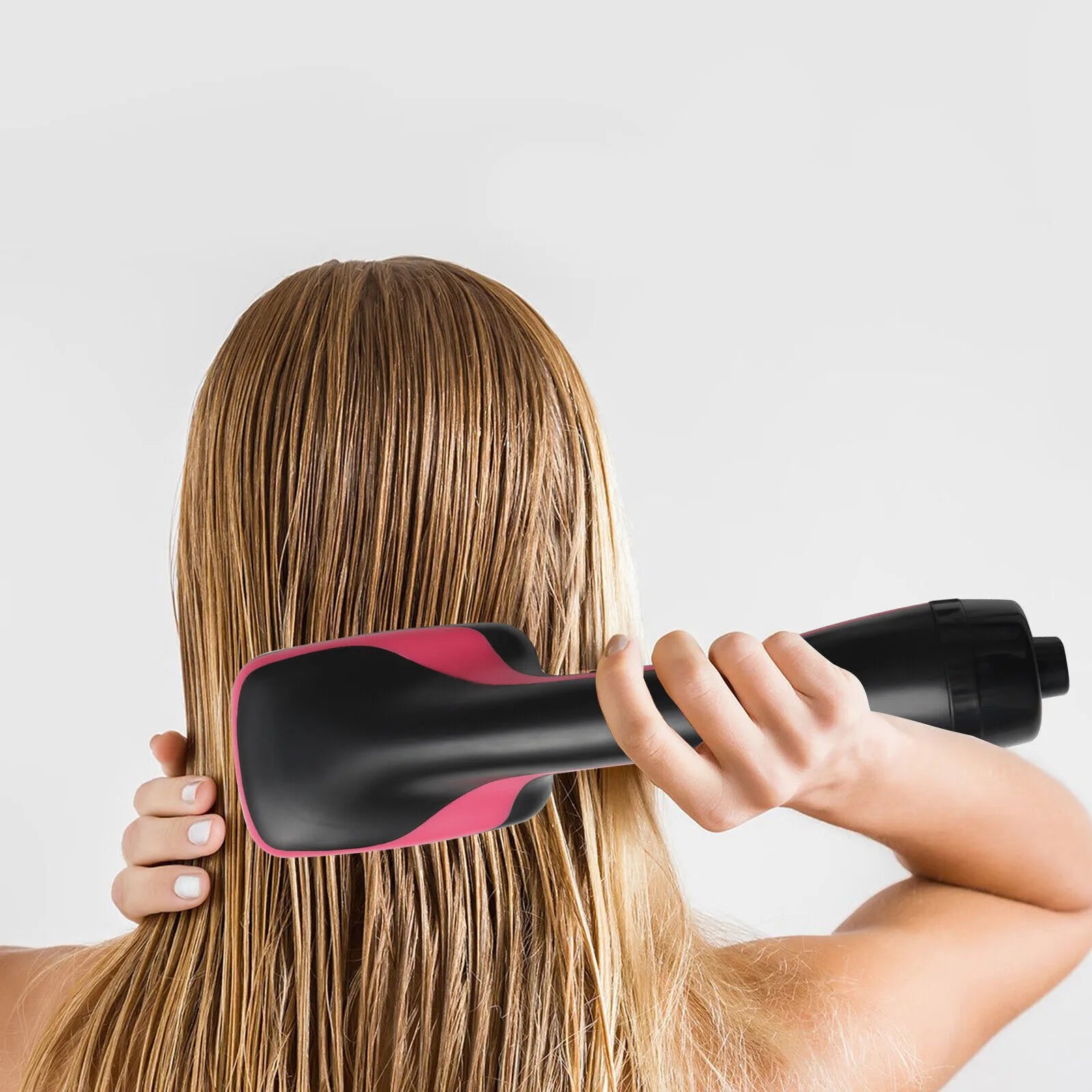 MAC Styler Advanced Hot Air Hair Brush with Customizable Heat Settings & Comfortable Grip Handle