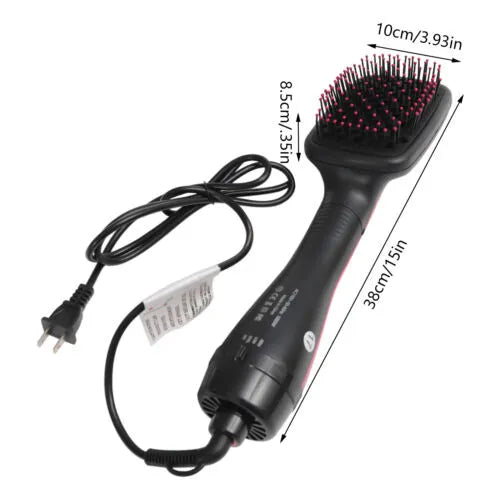 MAC Styler Advanced Hot Air Hair Brush with Customizable Heat Settings & Comfortable Grip Handle