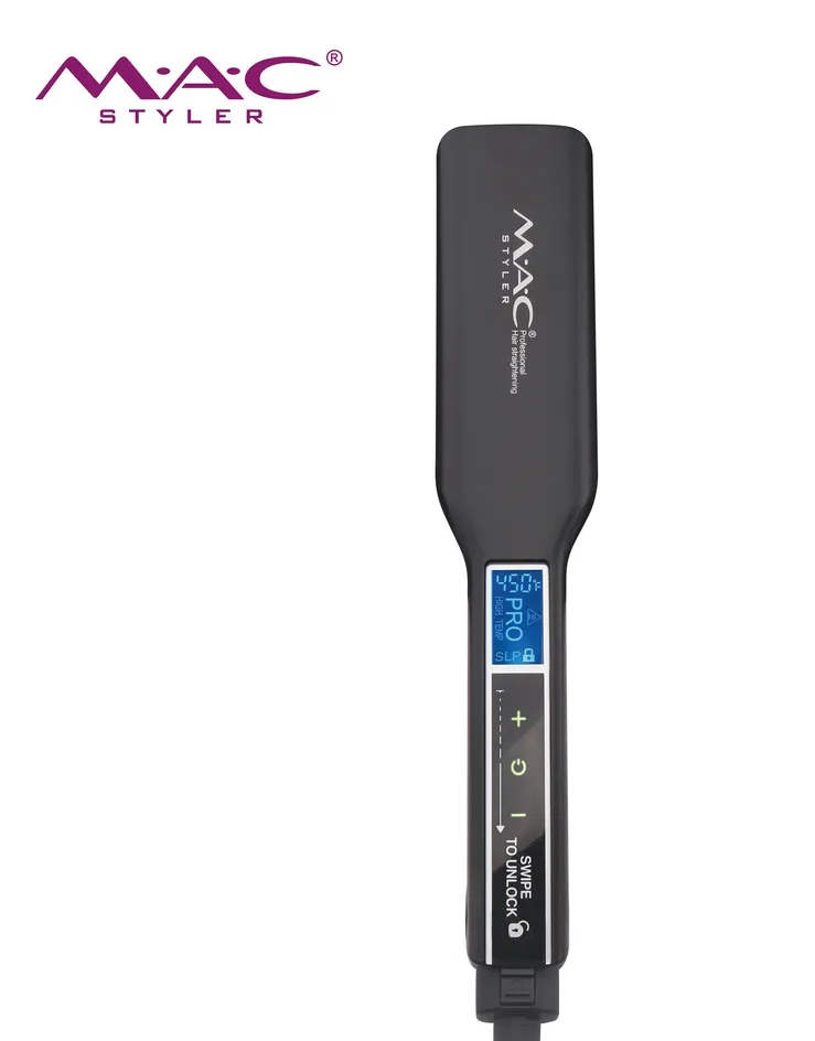 MAC Styler Advanced Flat Hair Straightener with Digital Temperature Control & LCD Display